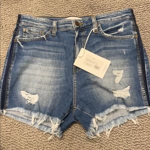Flying Monkey Distressed Jean Shorts
